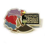 Female Farmer Pin